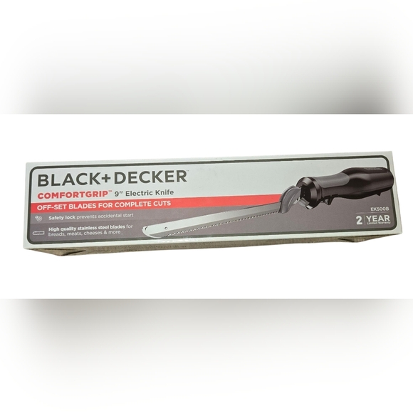 Black & Decker EK500B Comfort-Grip Electric Knife For 9" Blade NEW IN BOX - Picture 1 of 7